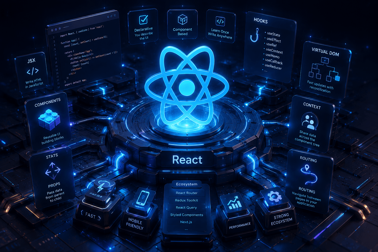 آموزش کامل React از صفر تا حرفه‌ای: راهنمای جامع ۲۰۲۵