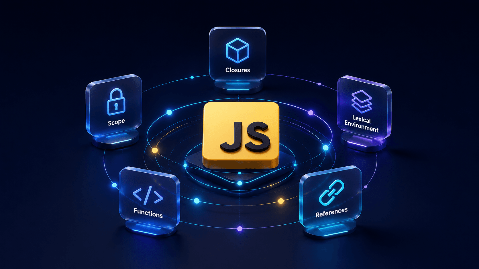 Closure در JavaScript چیست؟ آموزش کامل Scope، Lexical Environment و کاربردهای واقعی